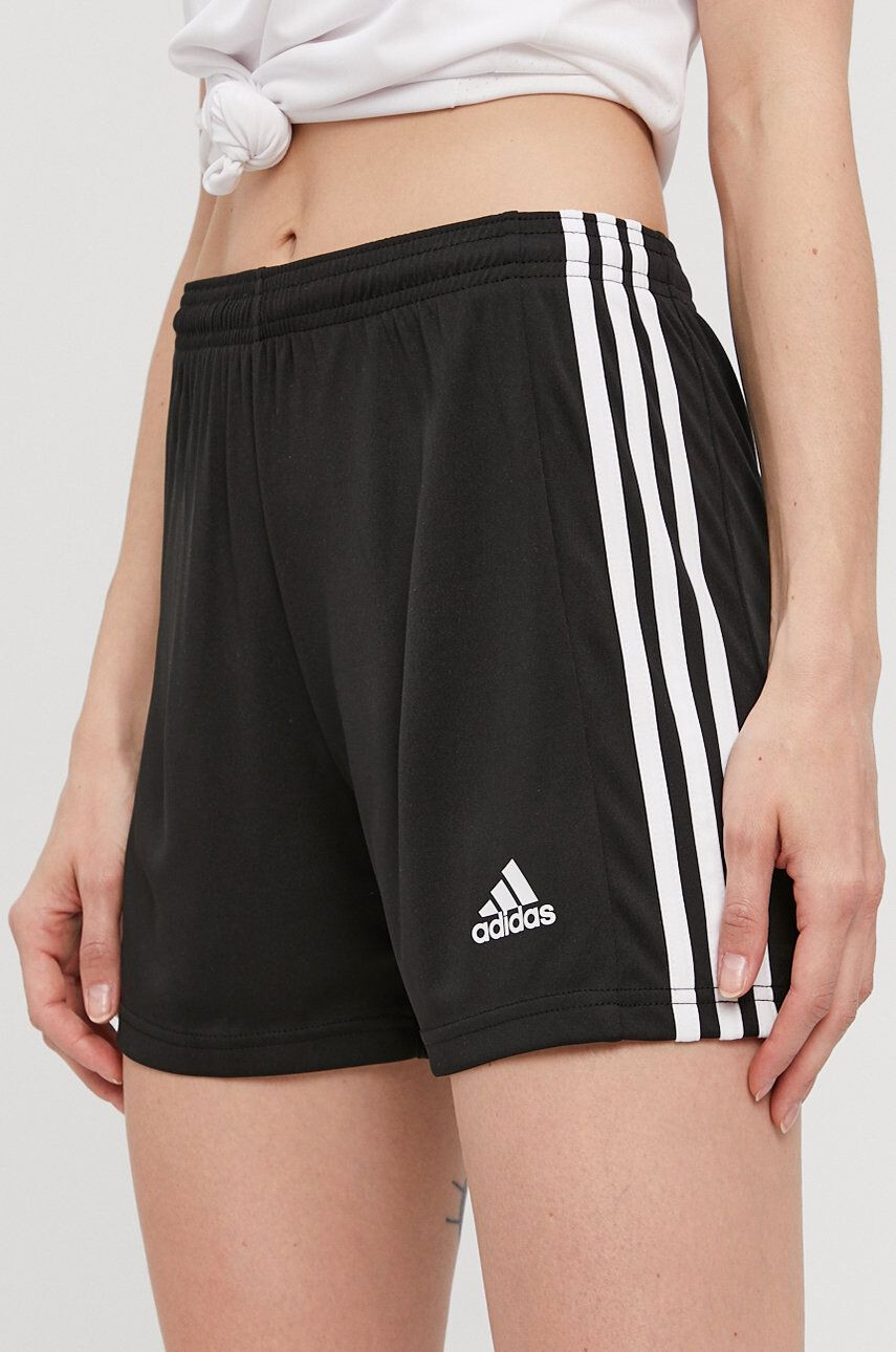 adidas Performance pantaloni scurti sport GN5779 femei culoarea albastru marin neted medium waist - Pled.ro