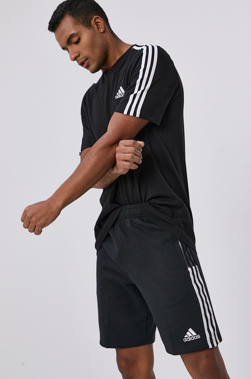 adidas Performance pantaloni scurti HC1662 femei culoarea negru modelator medium waist - Pled.ro