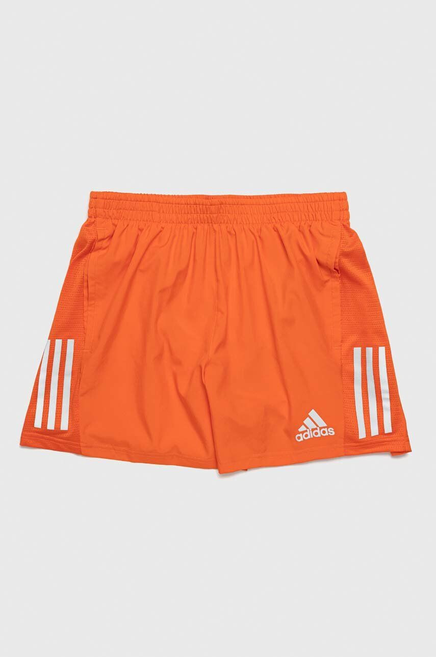 adidas Performance pantaloni scurți de alergare Own The Run barbati culoarea portocaliu - Pled.ro