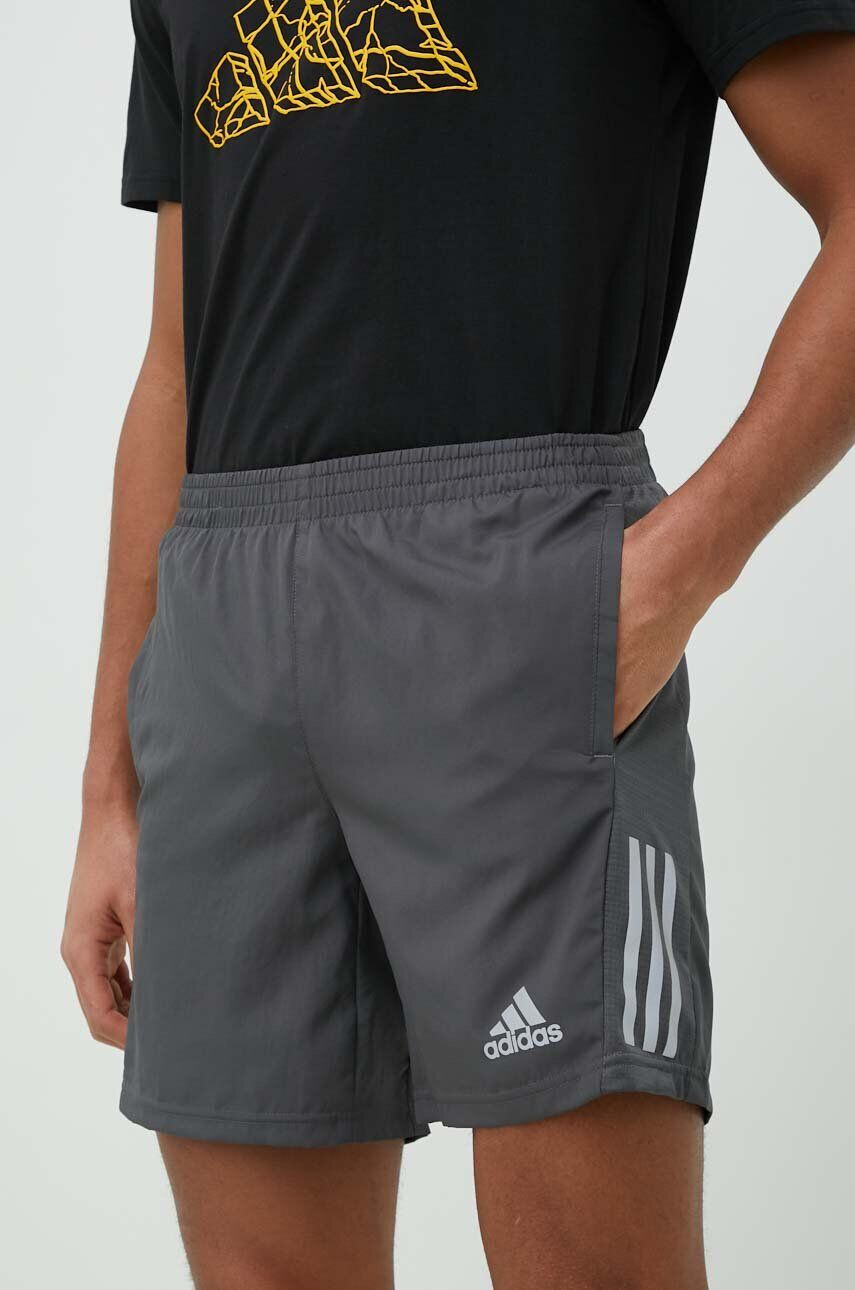 adidas Performance pantaloni scurți de alergare Own the Run culoarea gri - Pled.ro