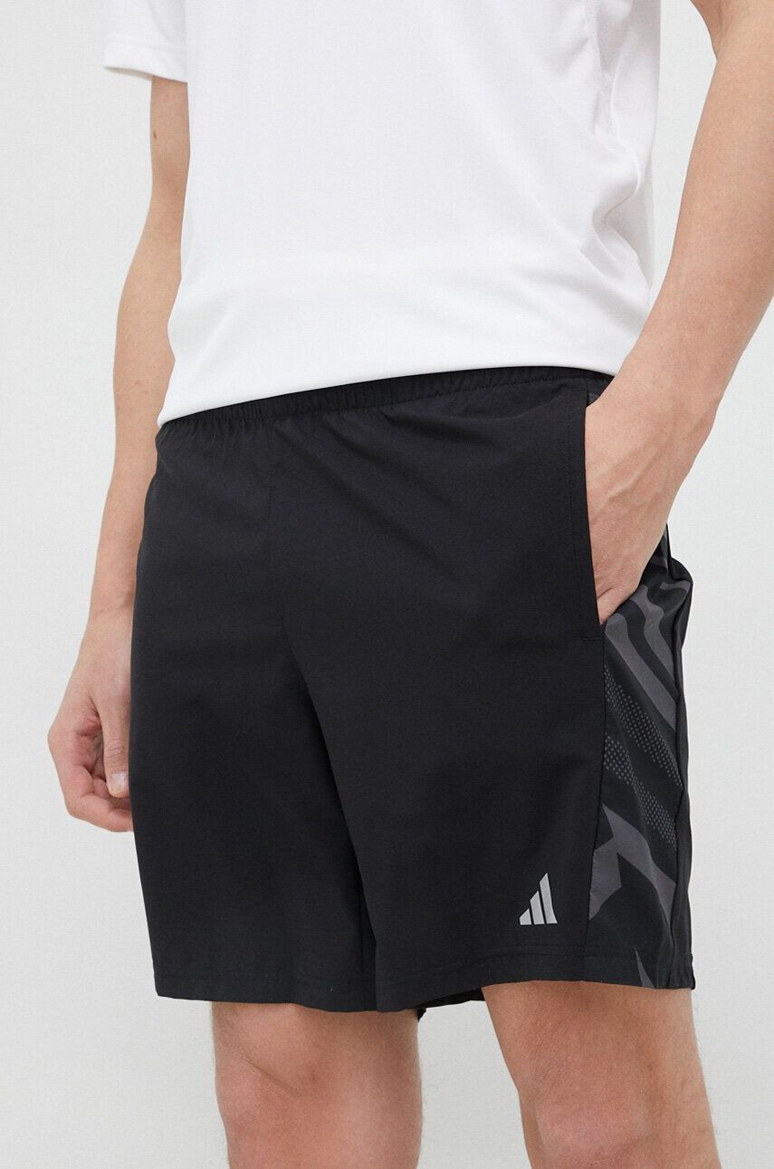 adidas Performance pantaloni scurți de alergare Own the Run Seasonal culoarea negru - Pled.ro