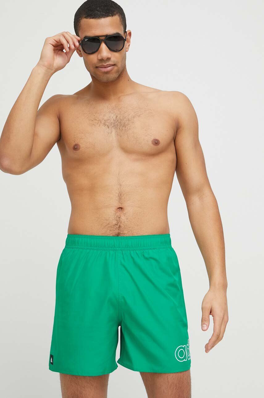 adidas Performance pantaloni scurti de baie culoarea verde - Pled.ro