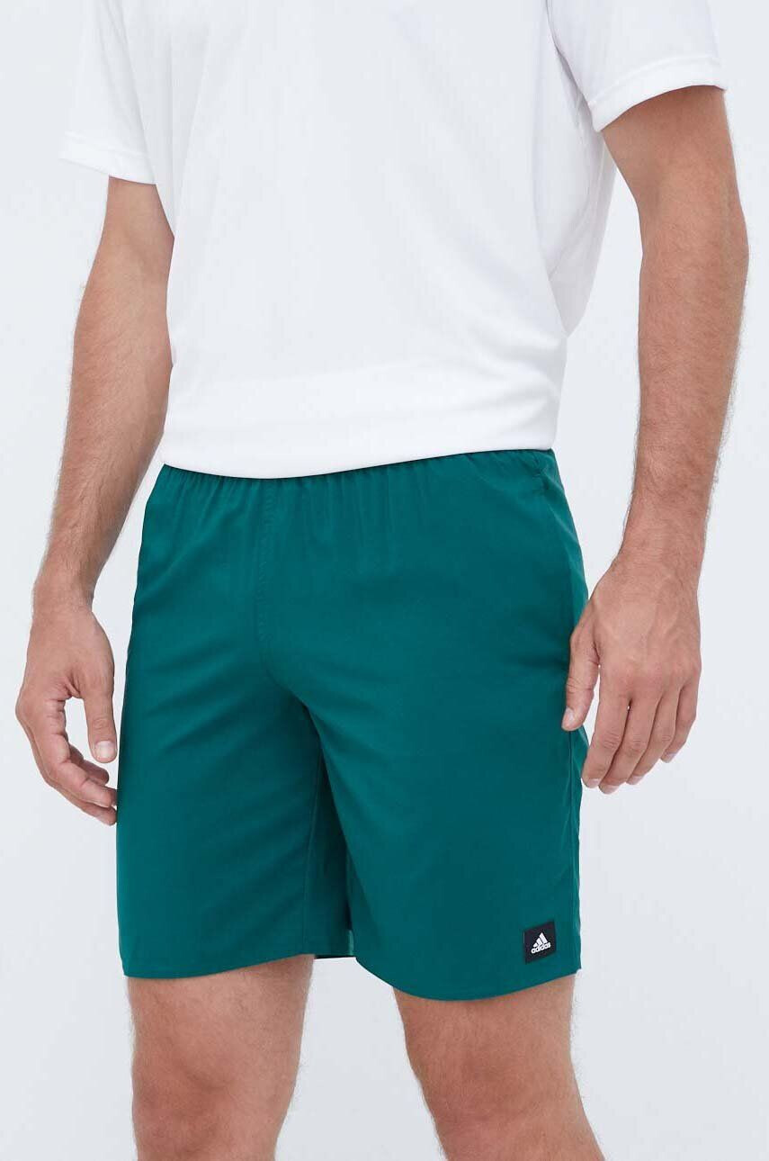 adidas Performance pantaloni scurti de baie Solid CLX culoarea verde - Pled.ro