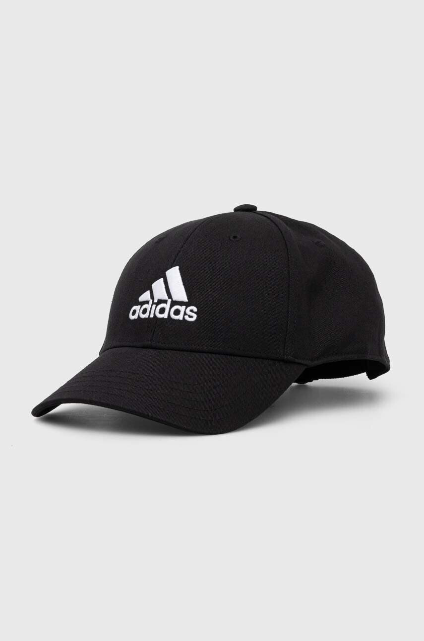 adidas Performance șapcă de baseball din bumbac culoarea negru cu imprimeu - Pled.ro