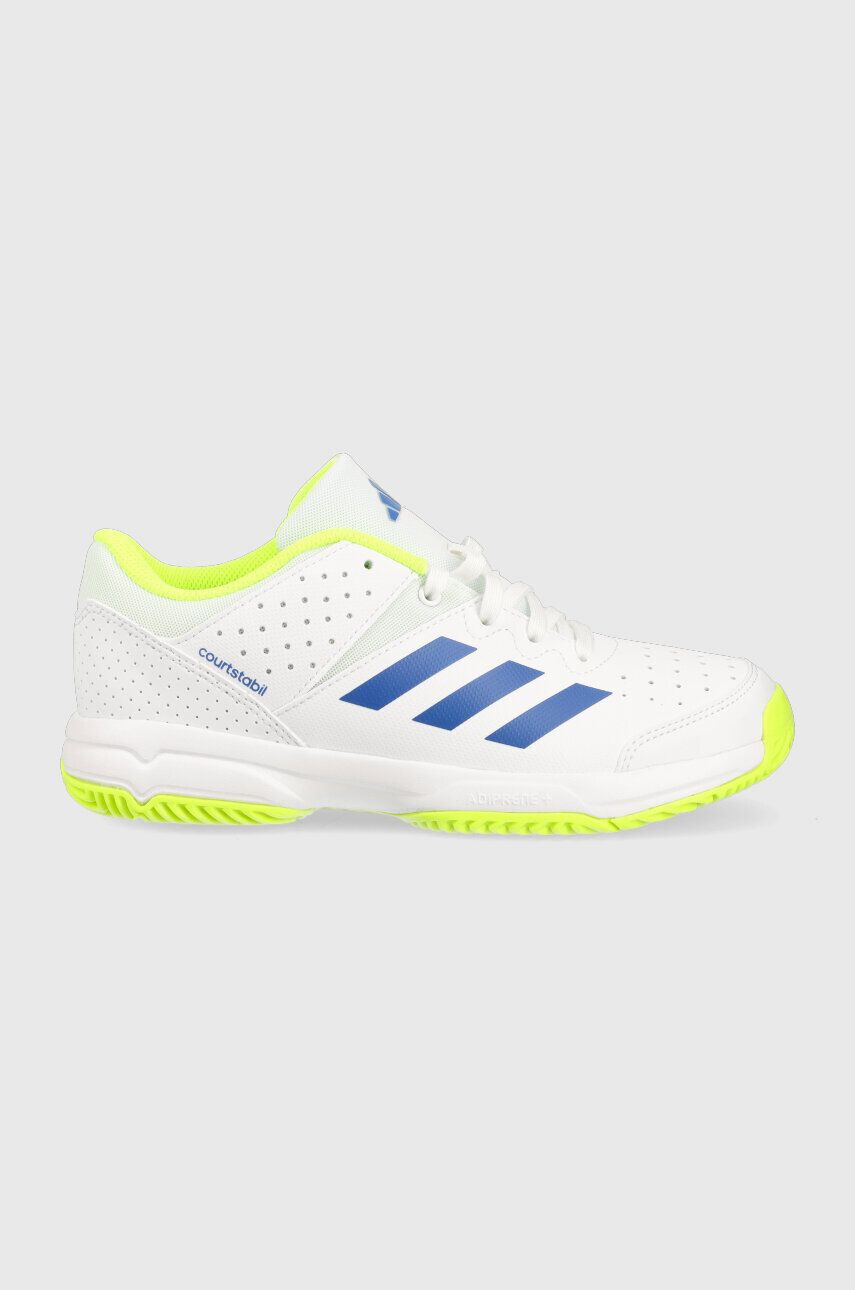 adidas Performance sneakers pentru copii COURT STABIL JR culoarea alb - Pled.ro