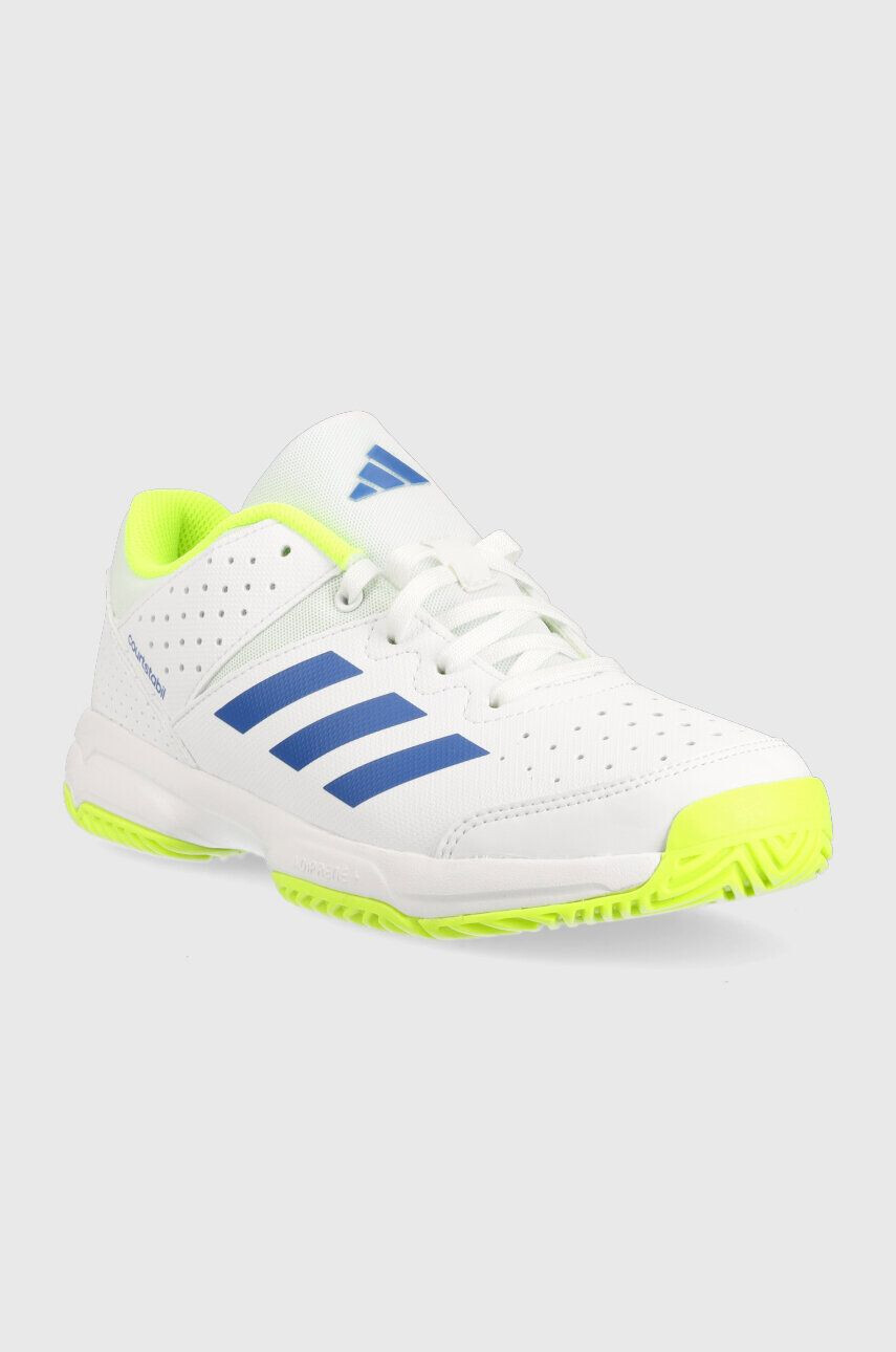 adidas Performance sneakers pentru copii COURT STABIL JR culoarea alb - Pled.ro