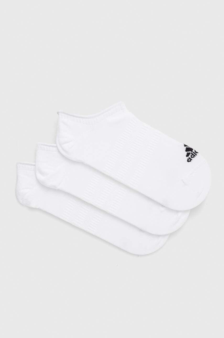 adidas Performance sosete 3-pack culoarea alb - Pled.ro