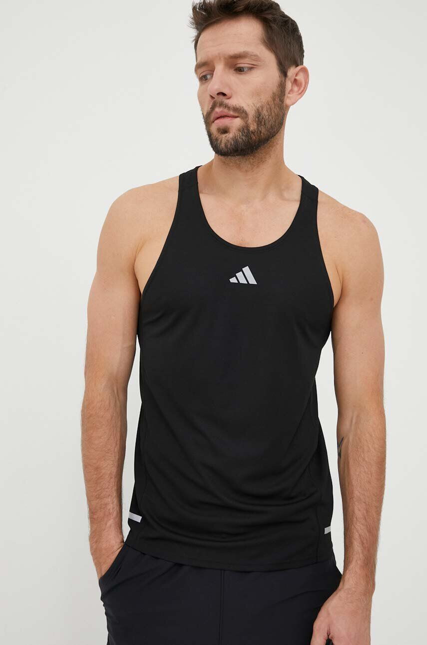 adidas Performance tricou de alergare Own the Run culoarea negru - Pled.ro