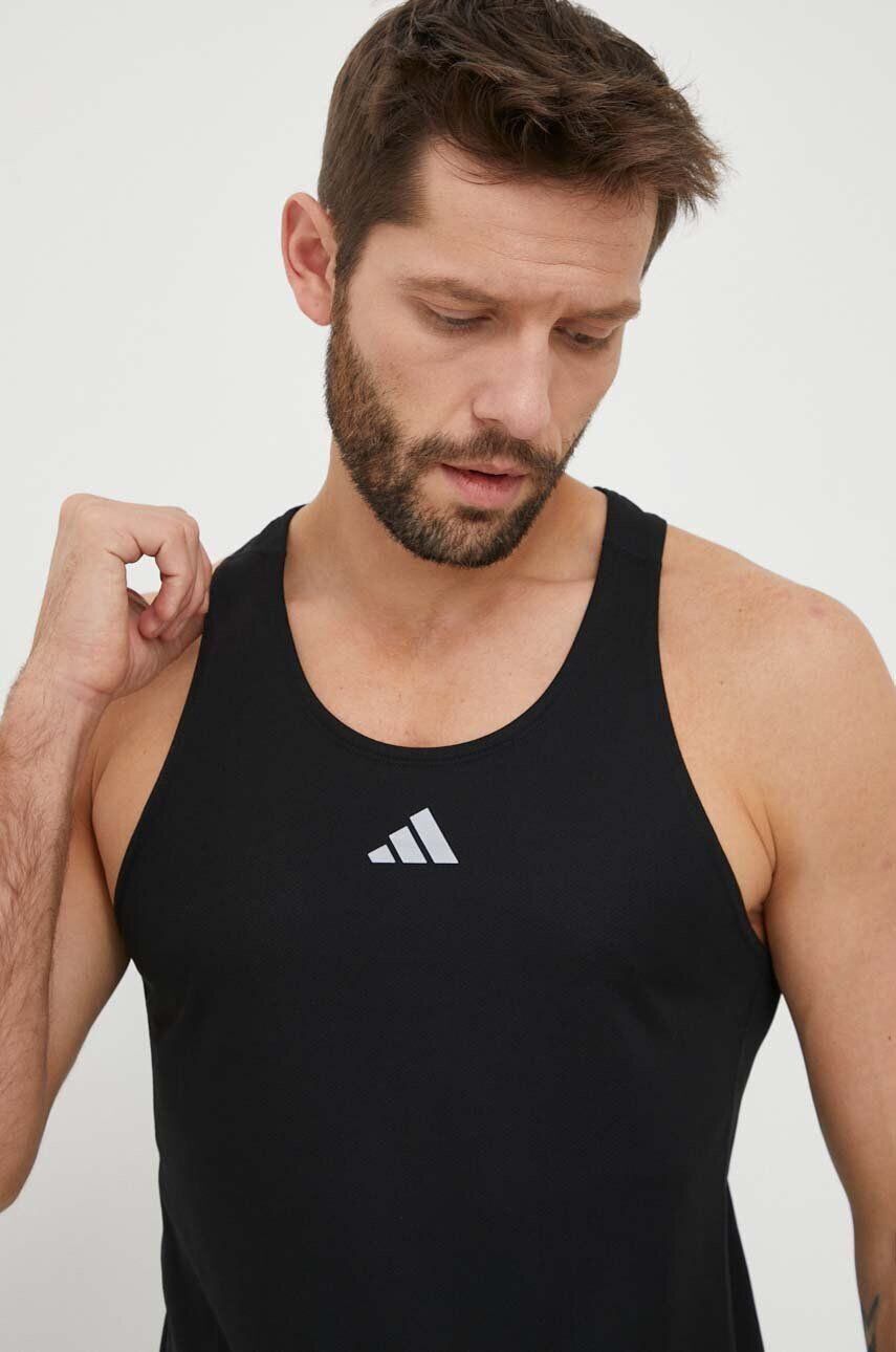 adidas Performance tricou de alergare Own the Run culoarea negru - Pled.ro