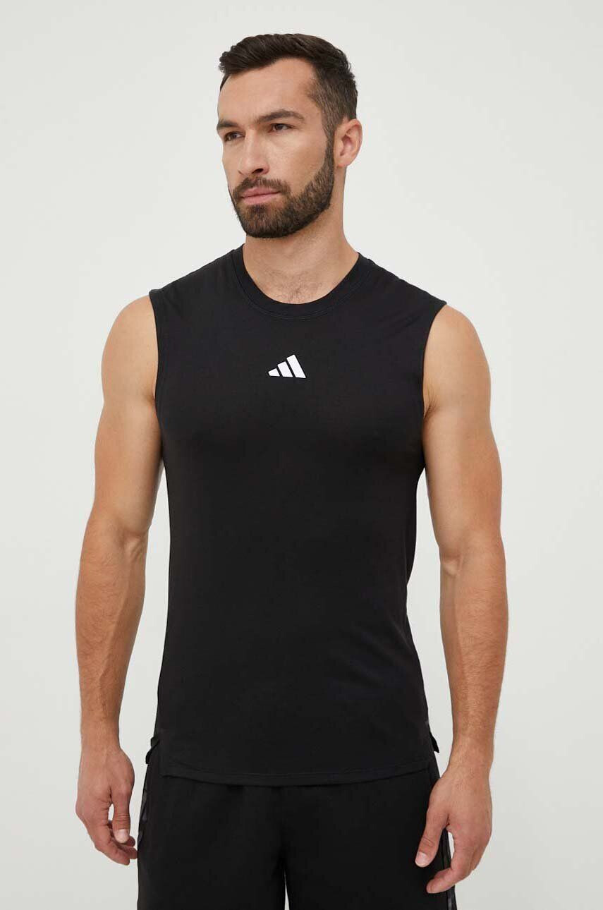 adidas Performance tricou de antrenament Power culoarea negru - Pled.ro