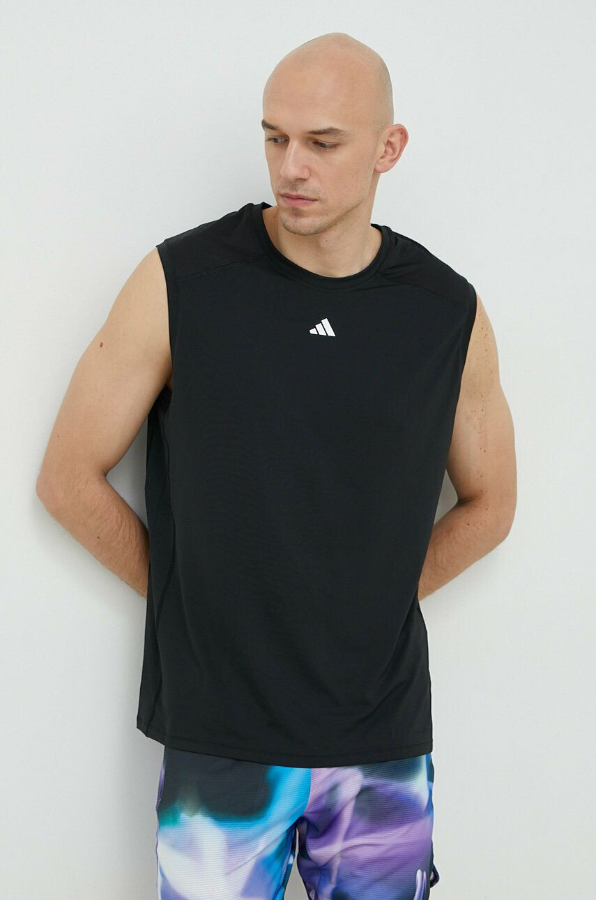 adidas Performance tricou de antrenament Techfit culoarea negru - Pled.ro