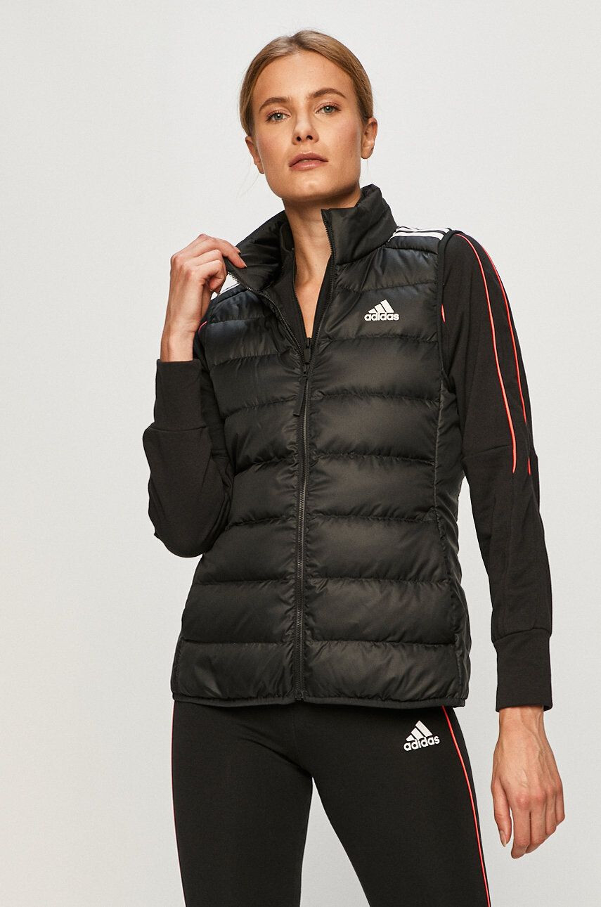 adidas Performance vestă sport cu puf culoarea negru de iarna - Pled.ro