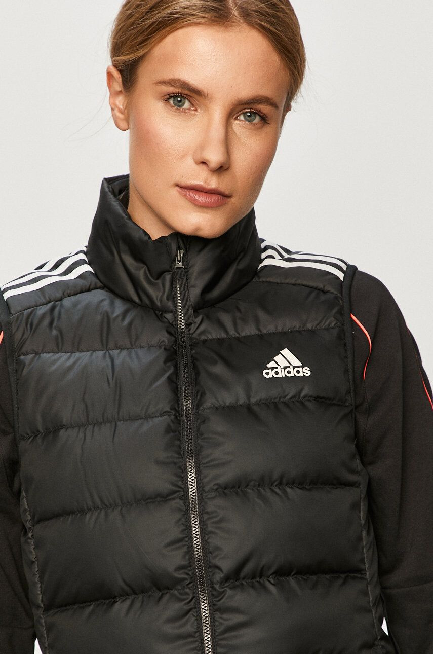 adidas Performance vestă sport cu puf culoarea negru de iarna - Pled.ro