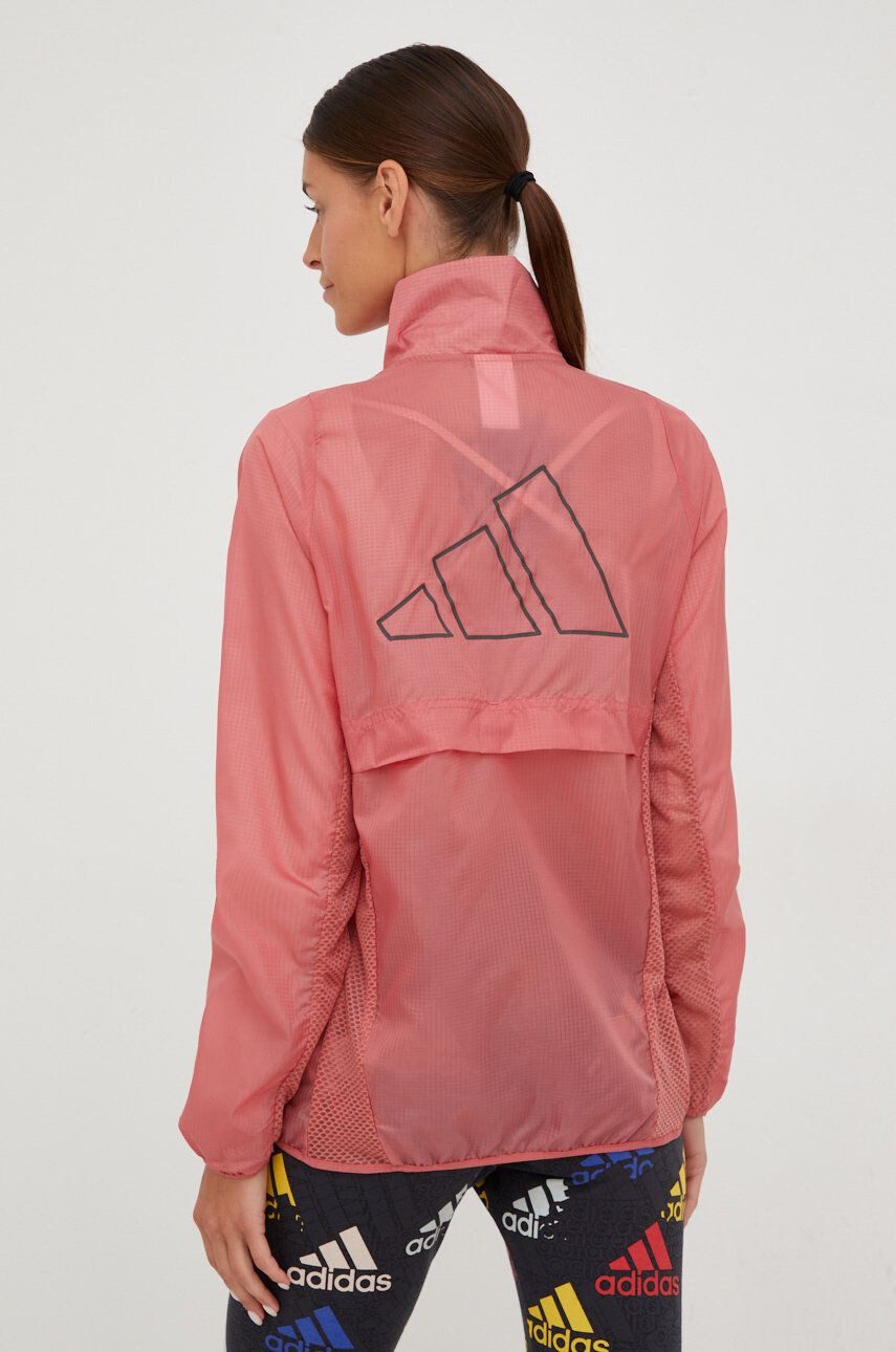 adidas Performance windbreaker Run Icons culoarea roz de tranzitie oversize - Pled.ro