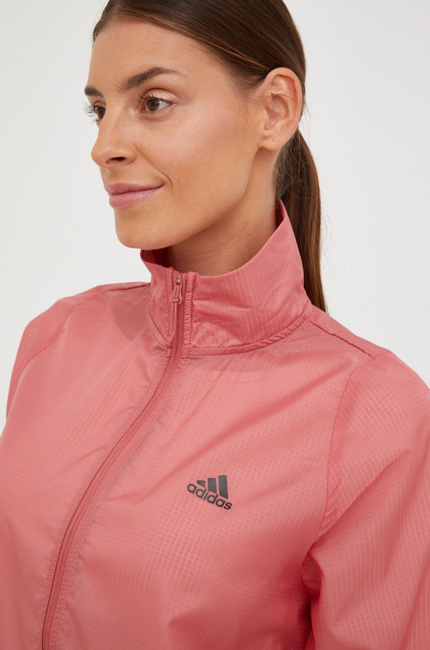 adidas Performance windbreaker Run Icons culoarea roz de tranzitie oversize - Pled.ro