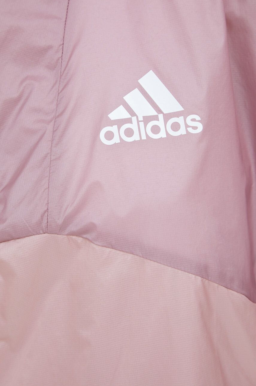 adidas Performance windbreaker culoarea roz de tranzitie - Pled.ro