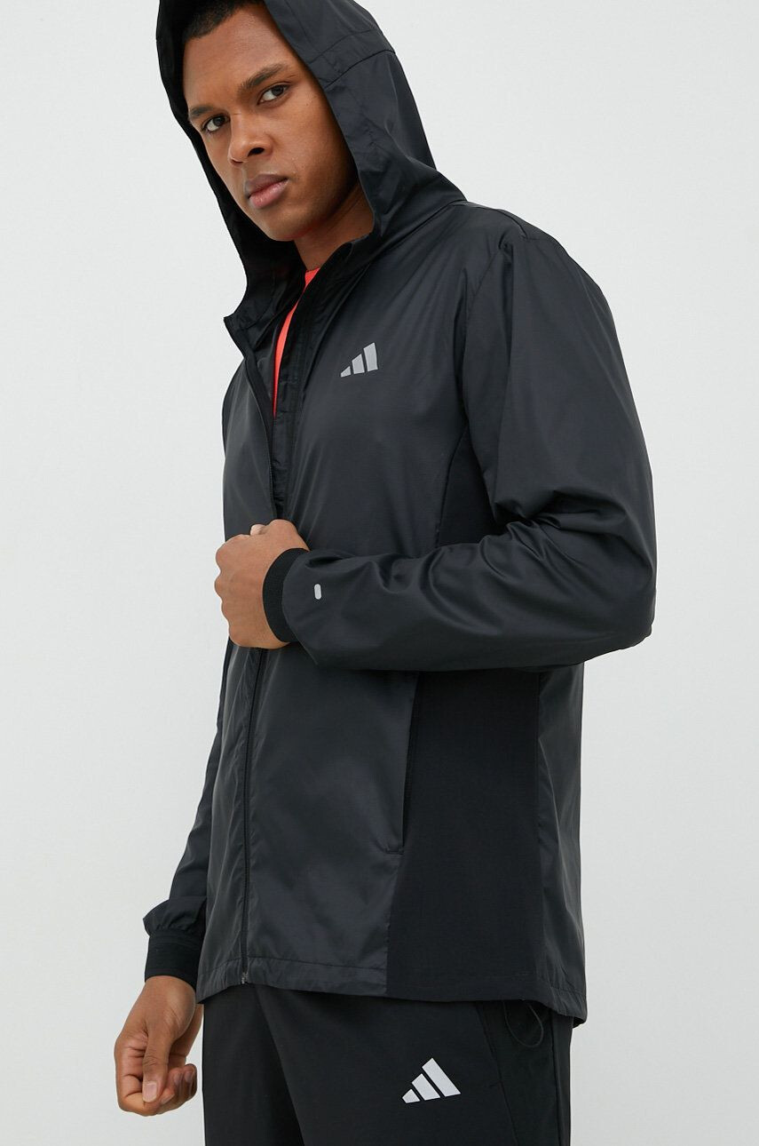 adidas Performance windbreaker Run Icons culoarea negru de tranzitie - Pled.ro