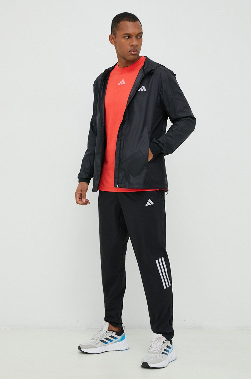 adidas Performance windbreaker Run Icons culoarea negru de tranzitie - Pled.ro