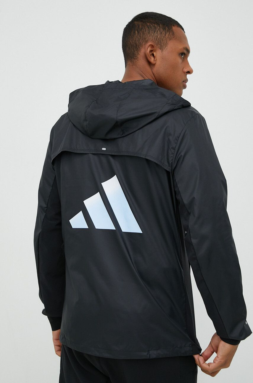 adidas Performance windbreaker Run Icons culoarea negru de tranzitie - Pled.ro