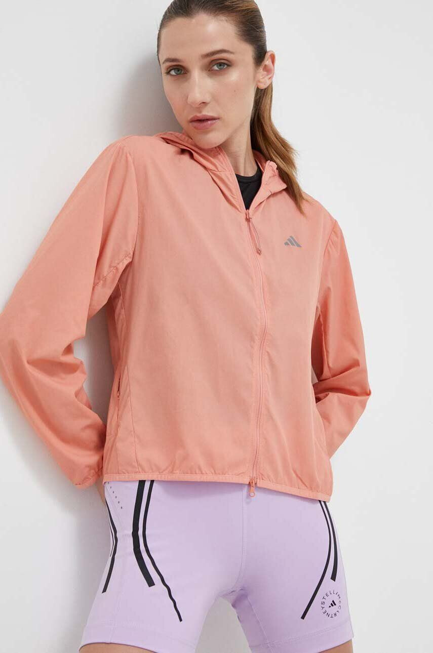 adidas Performance windbreaker Run It culoarea portocaliu de tranzitie - Pled.ro