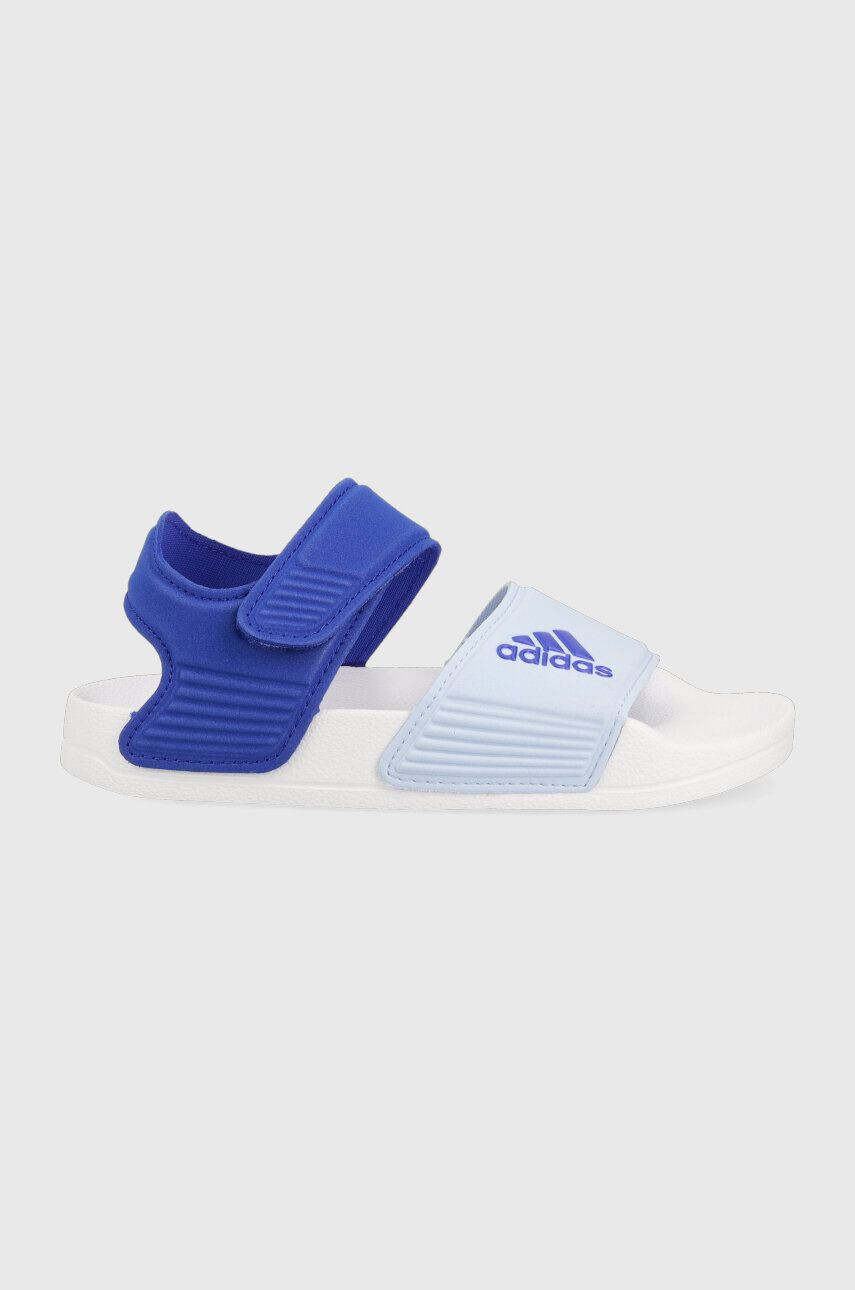 adidas sandale copii ADILETTE SANDAL K culoarea albastru marin - Pled.ro