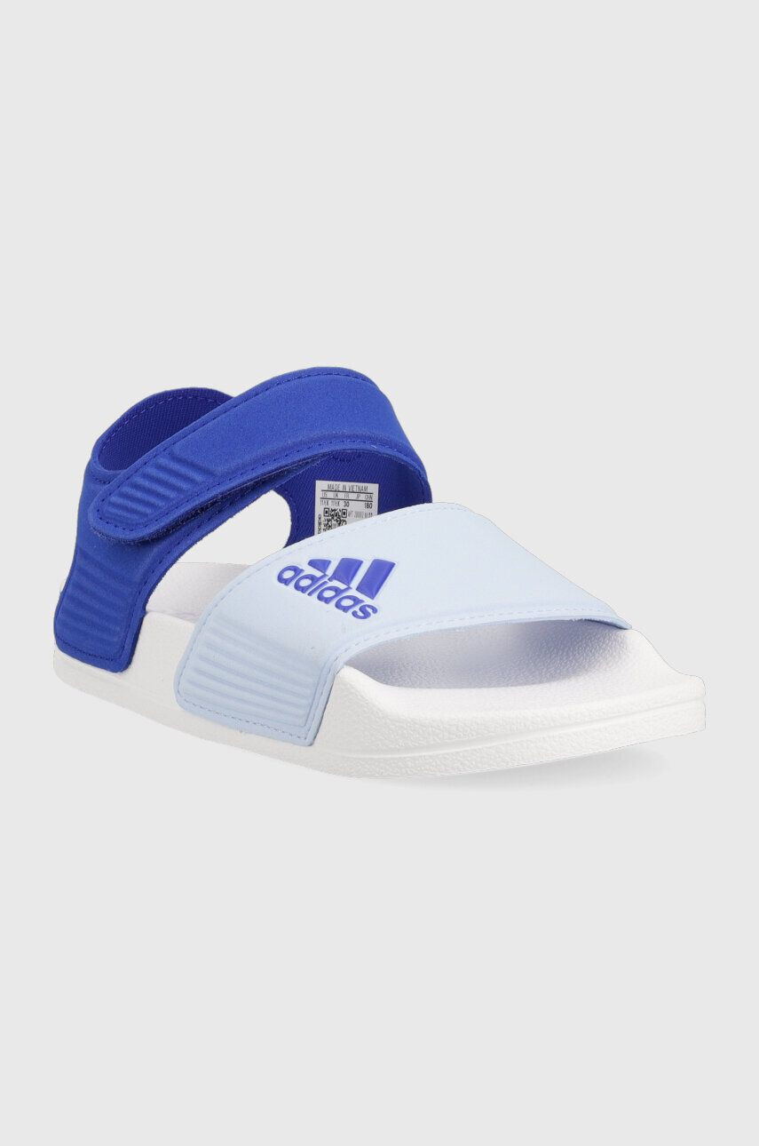 adidas sandale copii ADILETTE SANDAL K culoarea albastru marin - Pled.ro