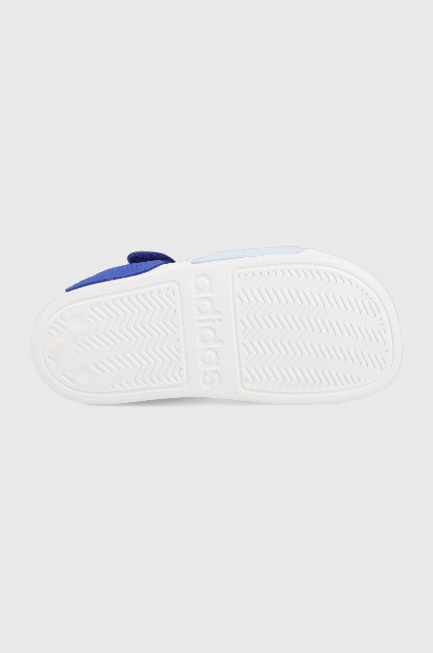 adidas sandale copii ADILETTE SANDAL K culoarea albastru marin - Pled.ro