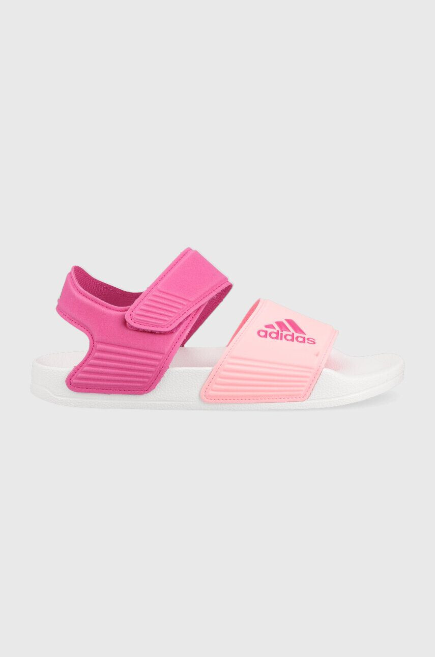 adidas sandale copii ADILETTE SANDAL K culoarea roz - Pled.ro