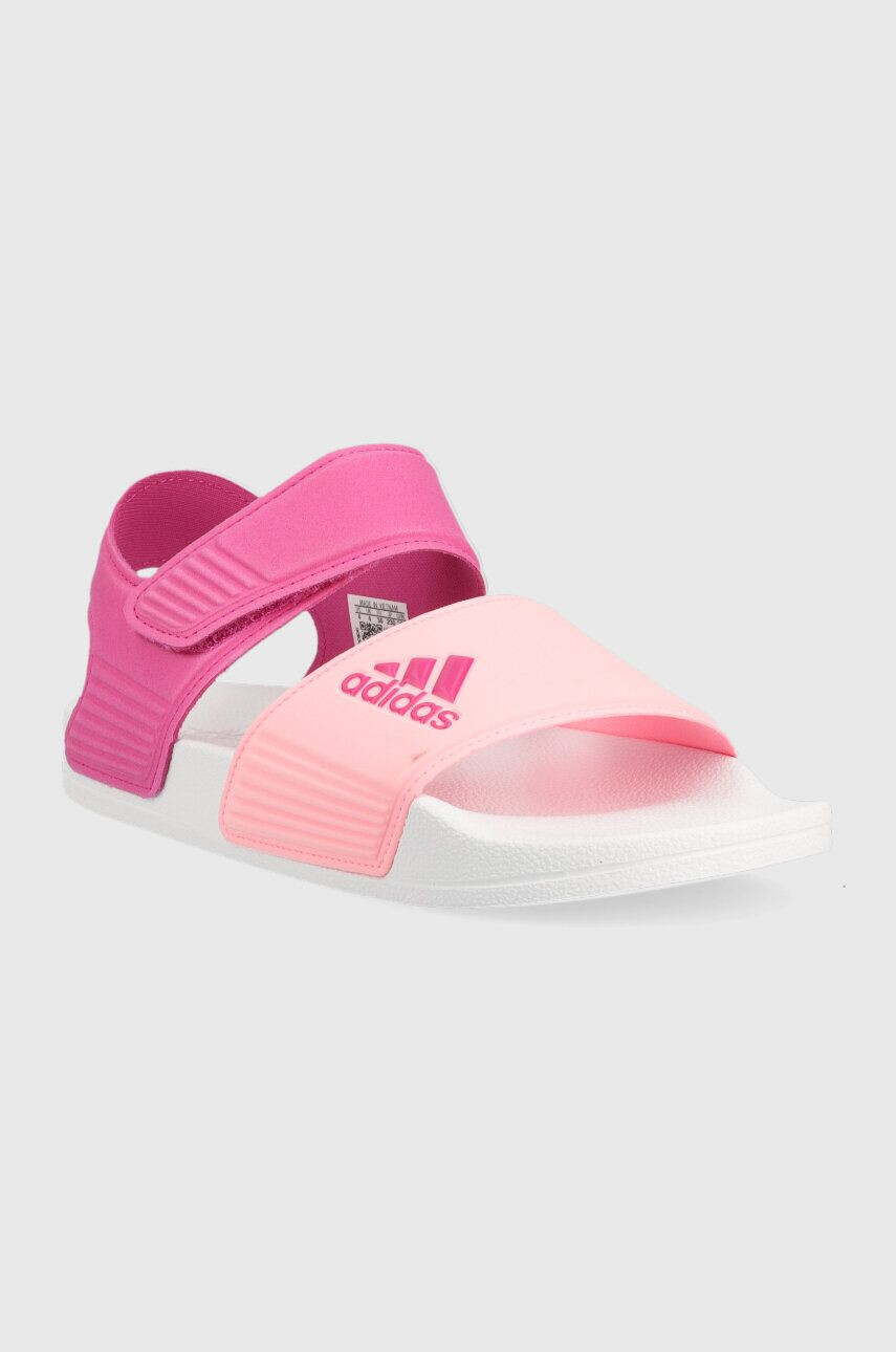 adidas sandale copii ADILETTE SANDAL K culoarea roz - Pled.ro