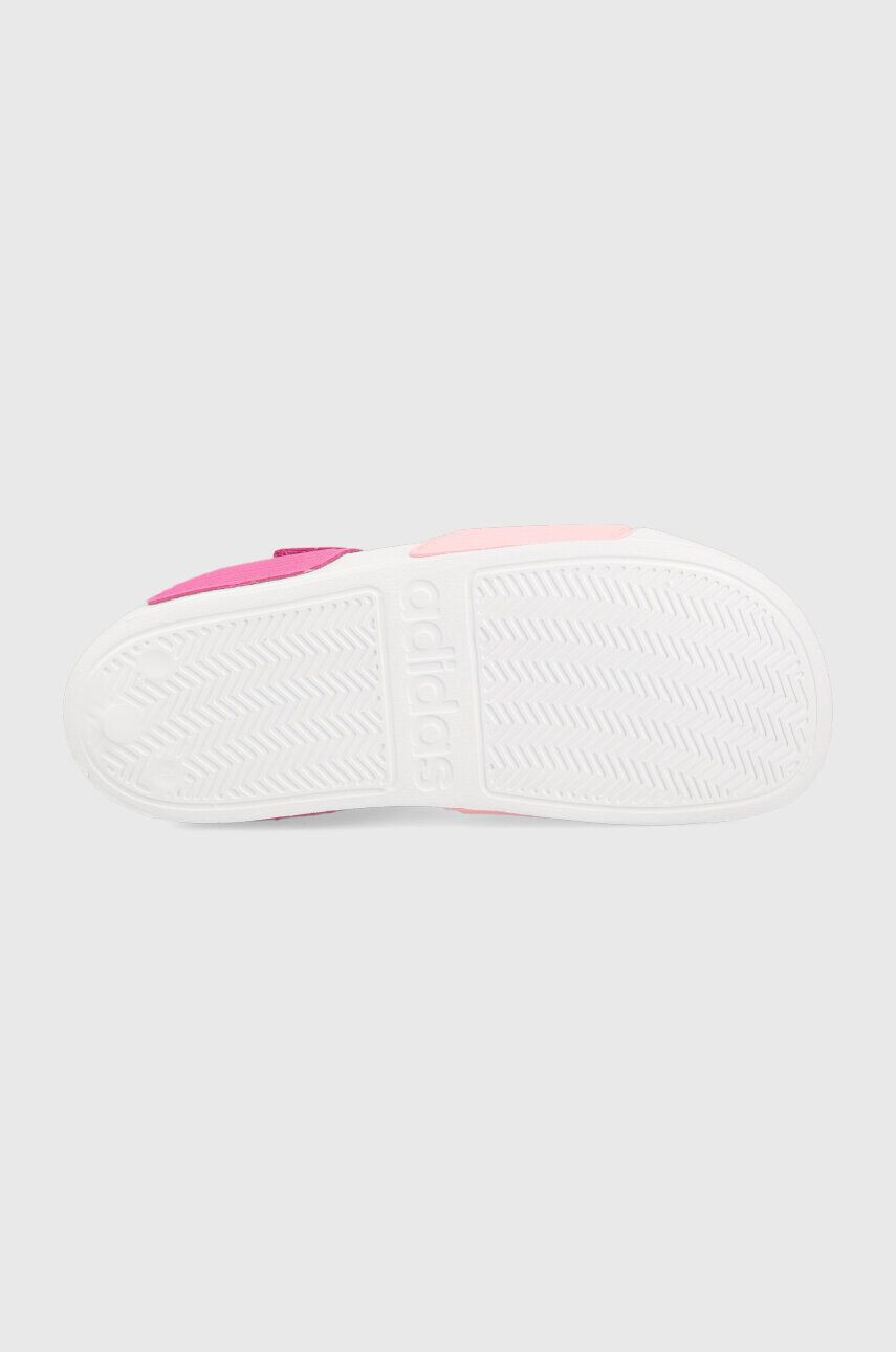 adidas sandale copii ADILETTE SANDAL K culoarea roz - Pled.ro