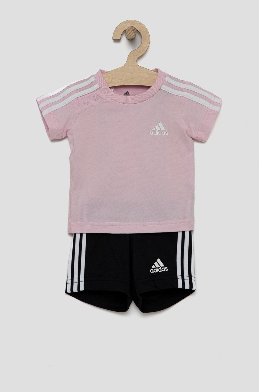 adidas set de bumbac pentru copii HF1906 culoarea roz - Pled.ro