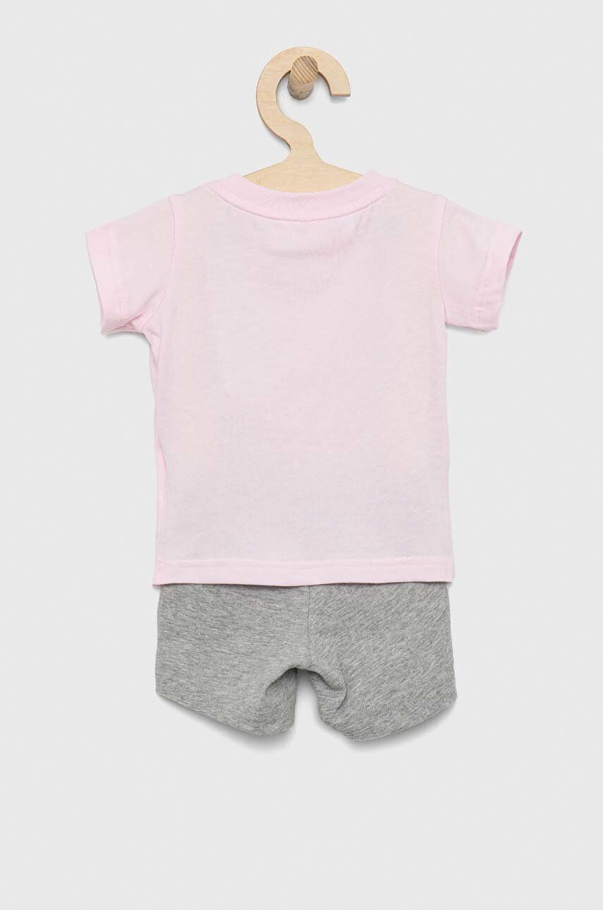 adidas set de bumbac pentru copii I BL CO T culoarea roz - Pled.ro