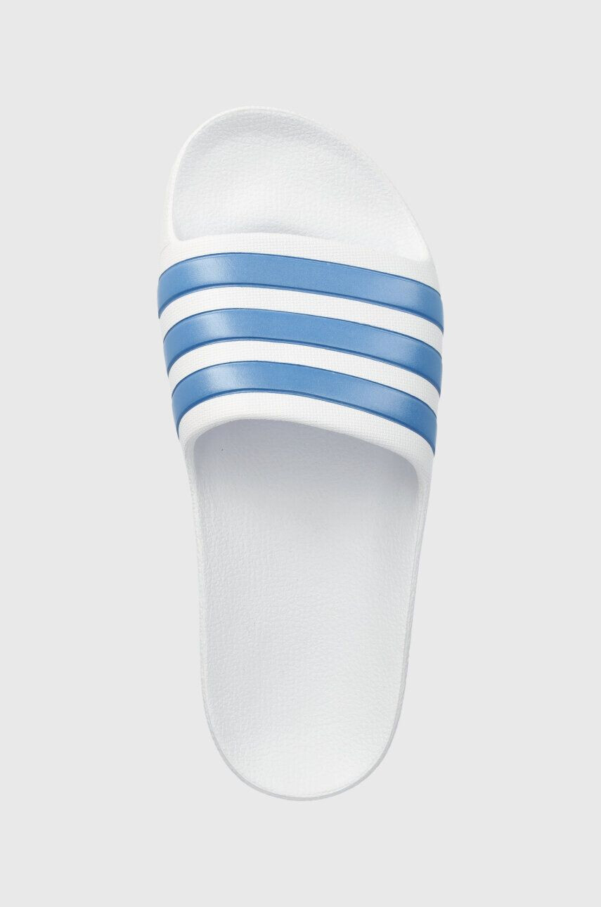 adidas slapi copii ADILETTE AQUA K culoarea alb - Pled.ro