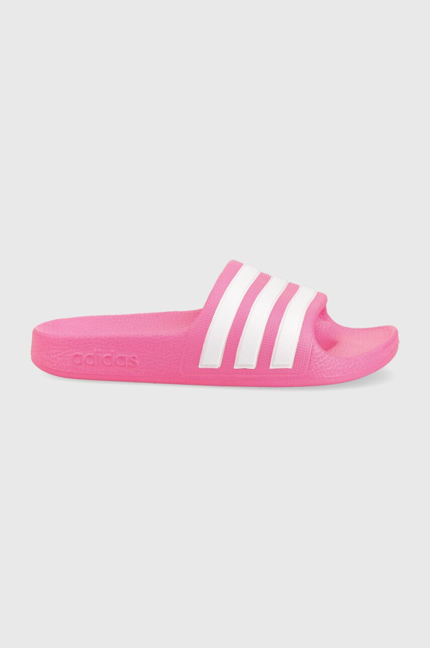 adidas slapi copii ADILETTE AQUA K culoarea roz - Pled.ro