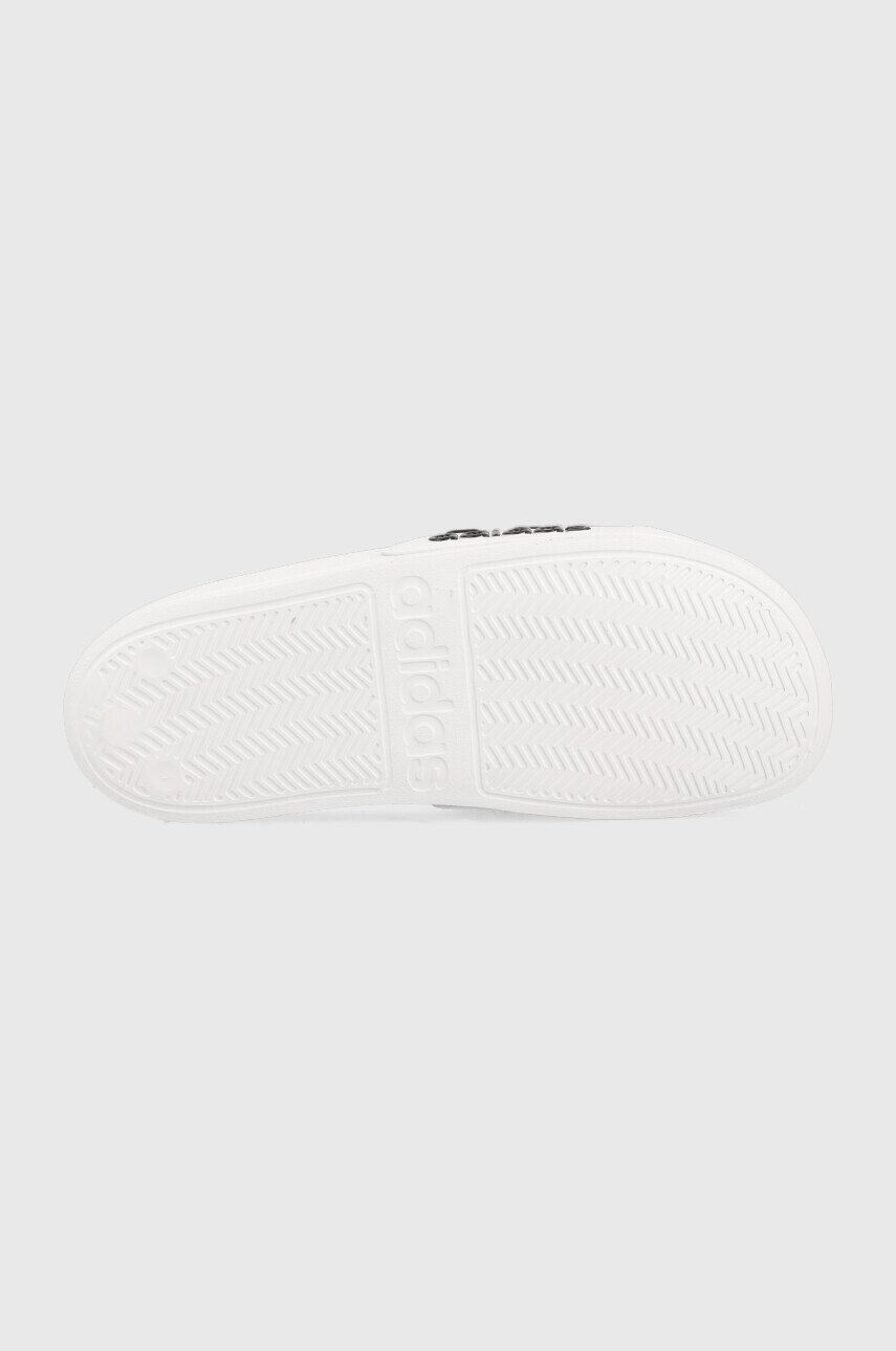 adidas slapi copii ADILETTE SHOWER K culoarea alb - Pled.ro