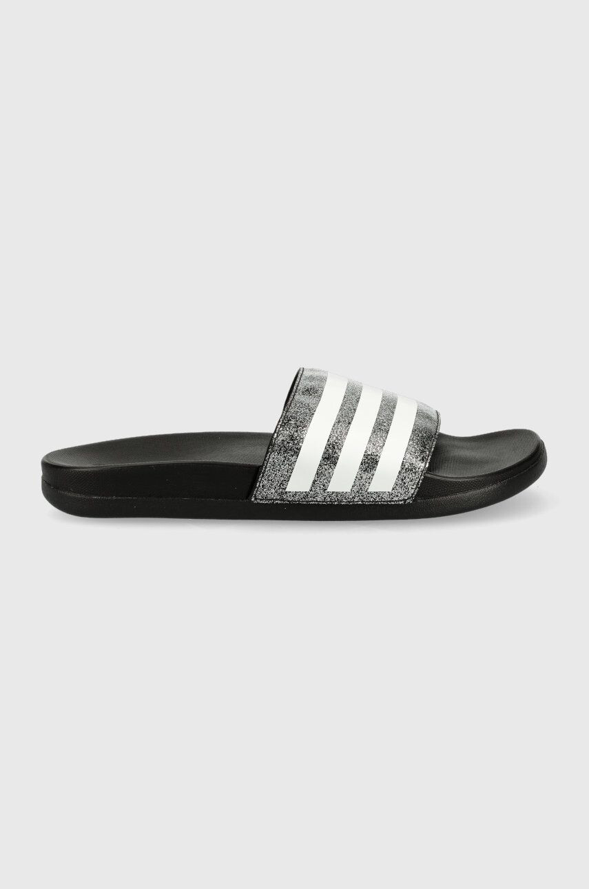 adidas slapi copii FY8836 culoarea negru - Pled.ro