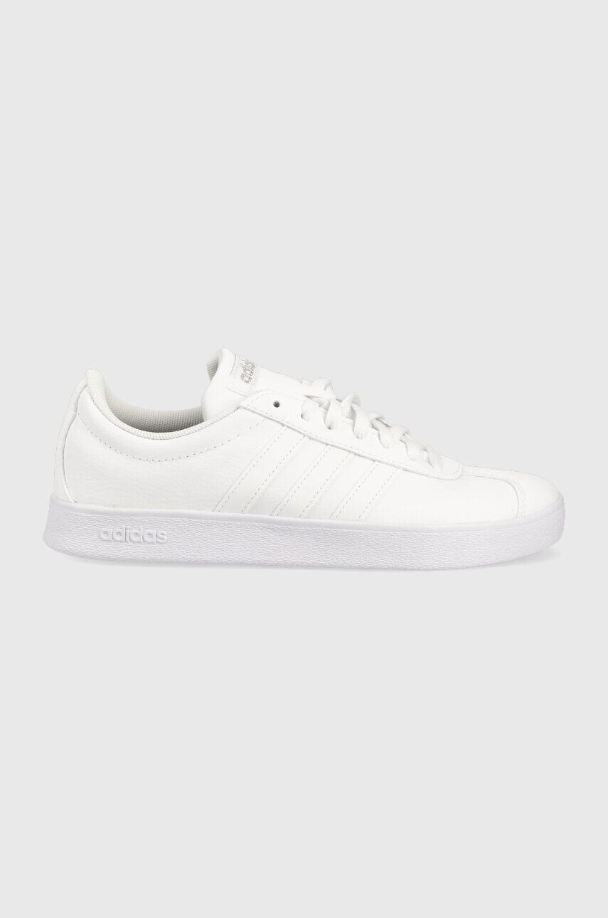 adidas sneakers din piele COURT culoarea alb - Pled.ro