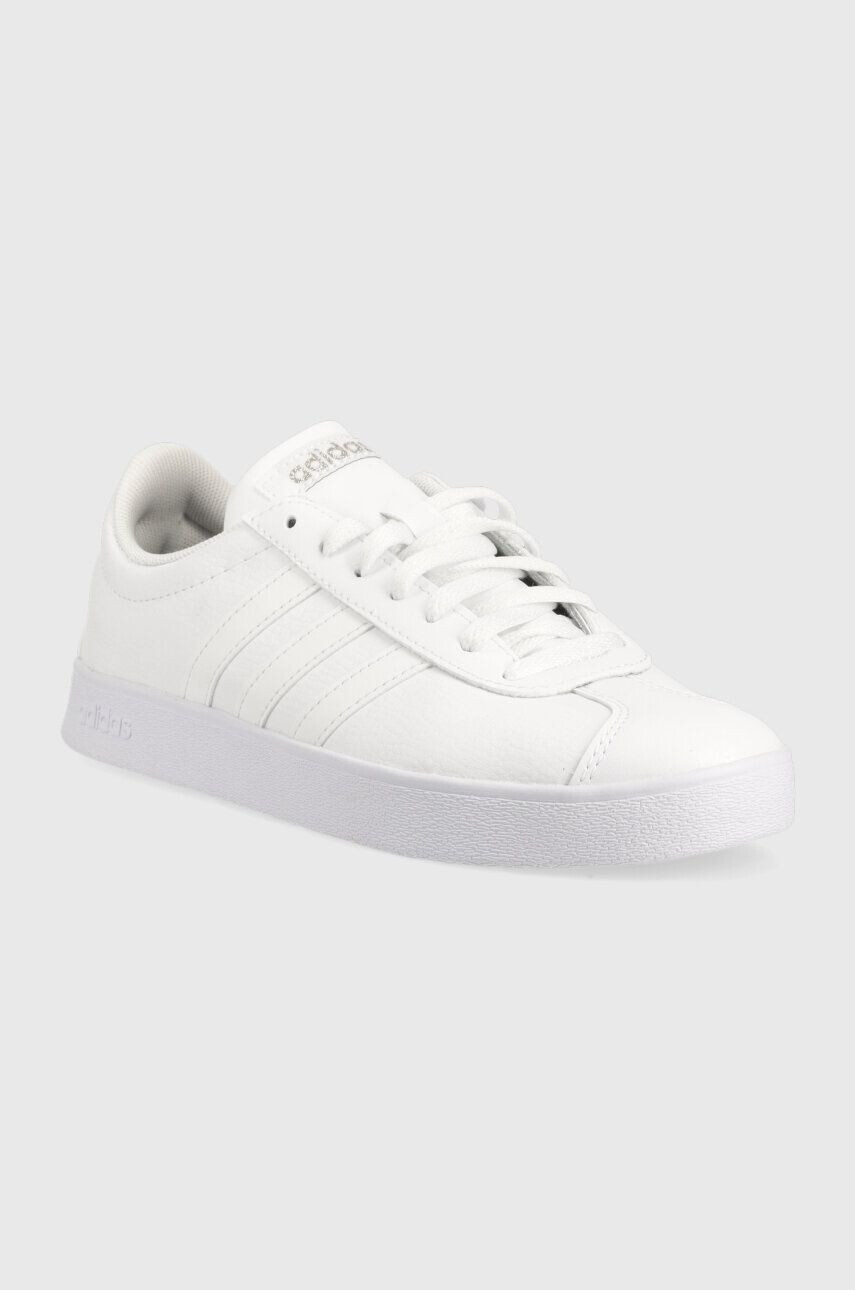 adidas sneakers din piele COURT culoarea alb - Pled.ro