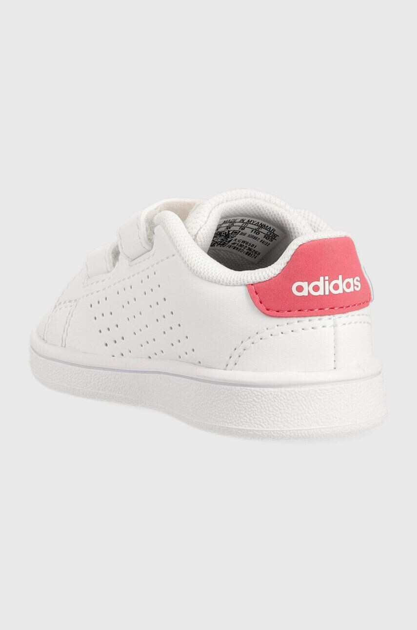 adidas sneakers pentru copii ADVANTAGE culoarea alb - Pled.ro