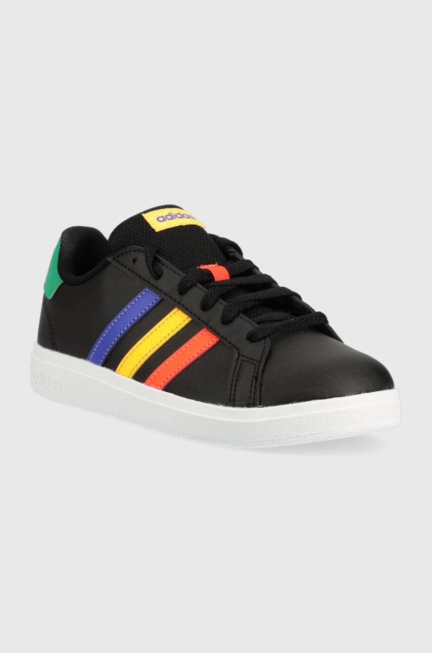 adidas sneakers pentru copii GRAND COURT 2. K culoarea negru - Pled.ro