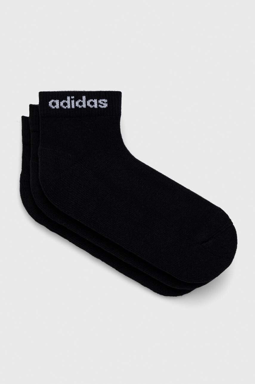 adidas sosete 3-pack culoarea negru - Pled.ro