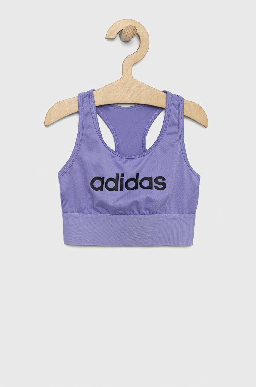 adidas sutien sport fete culoarea violet - Pled.ro