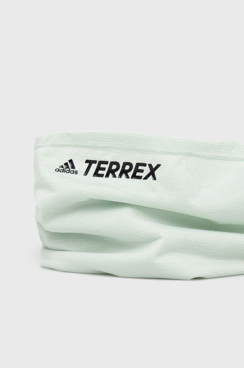 adidas TERREX fular impletit culoarea verde neted - Pled.ro