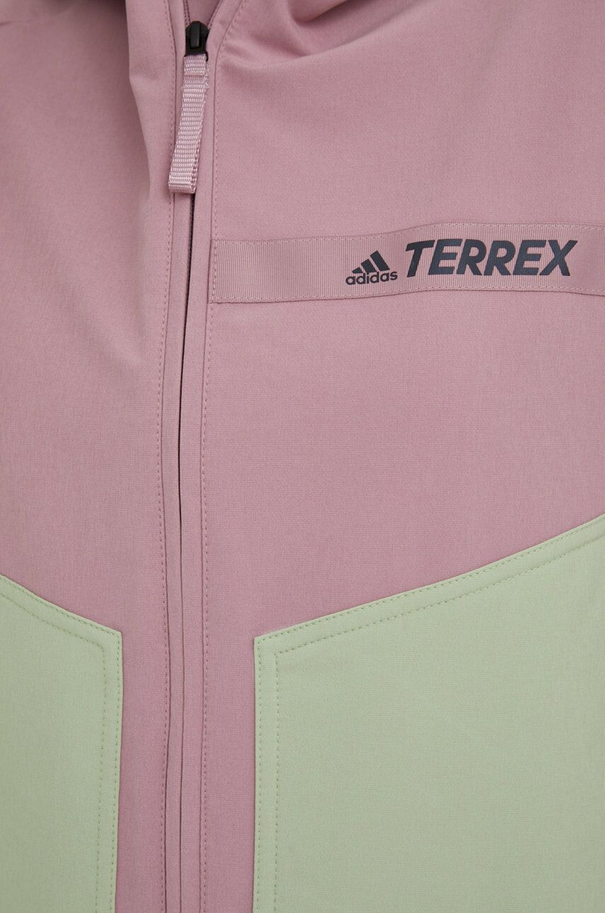 adidas TERREX jacheta de exterior culoarea roz - Pled.ro