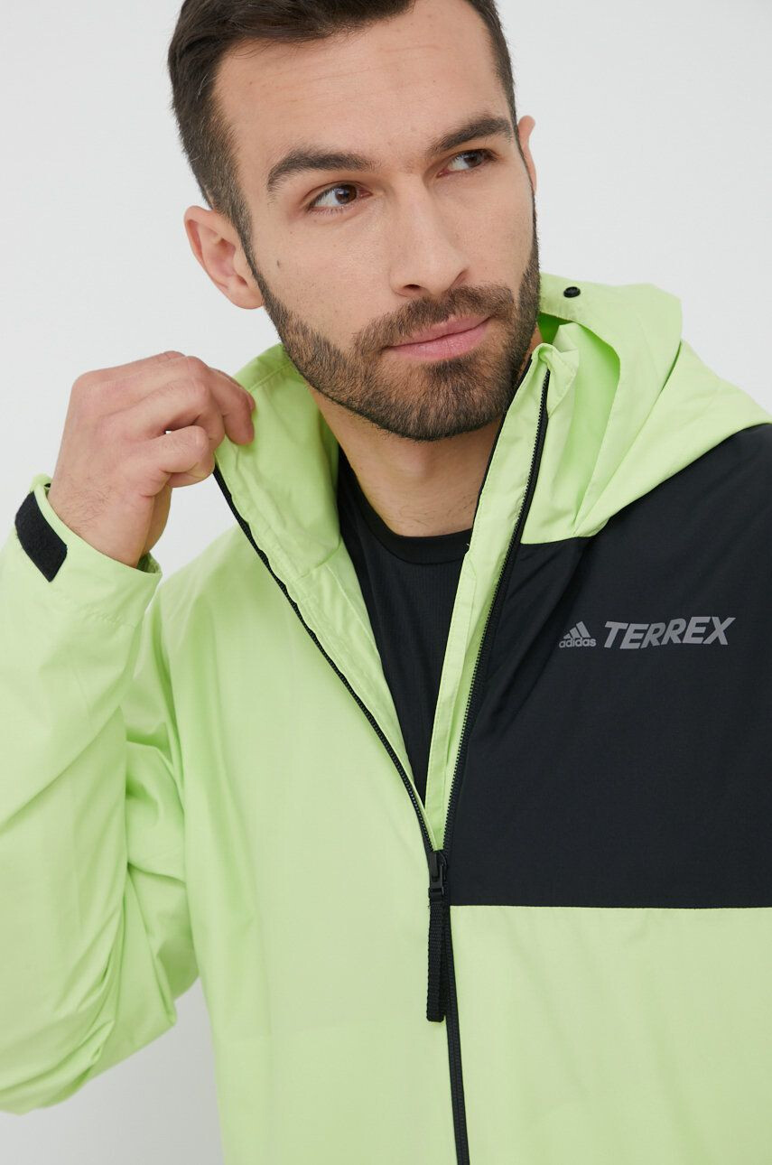 adidas TERREX geaca outdoor Multi culoarea verde - Pled.ro