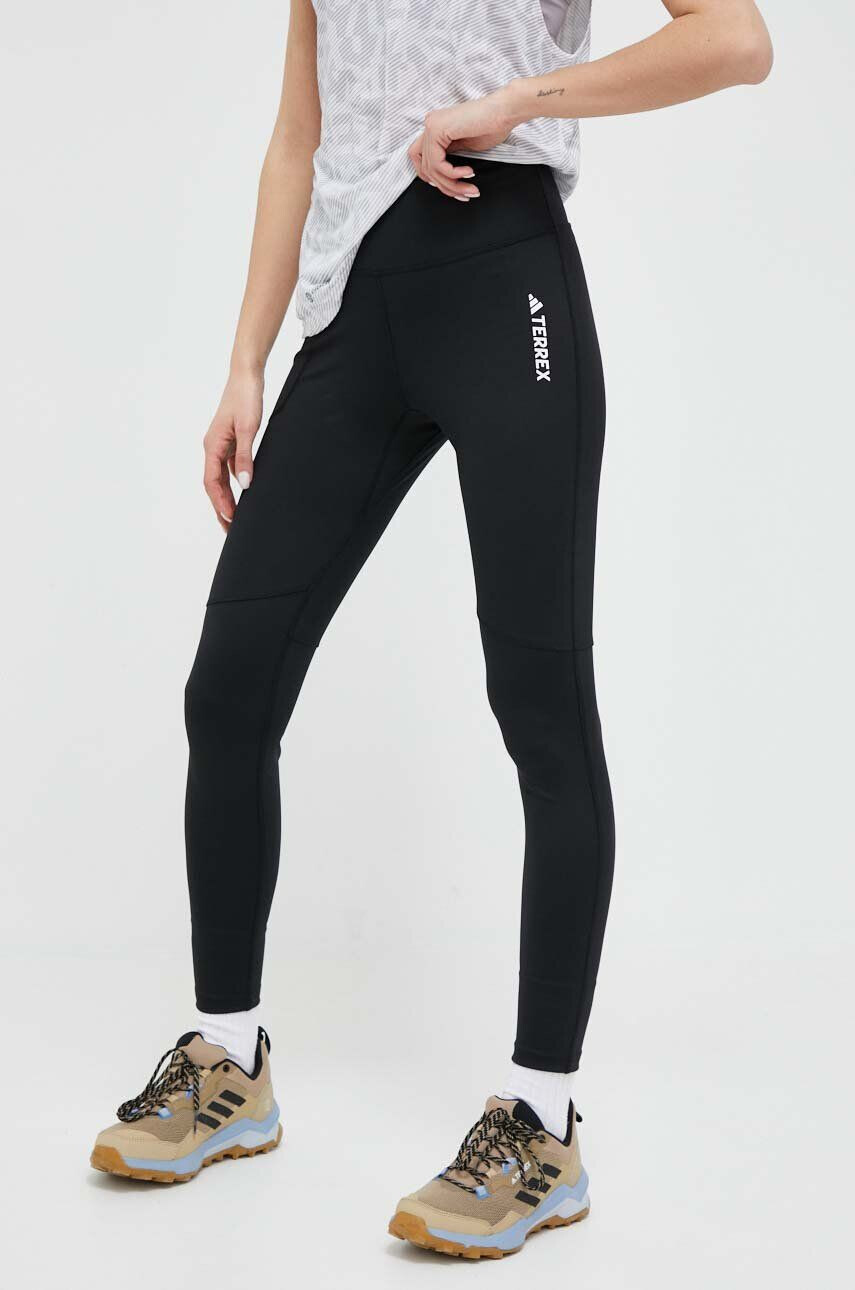 adidas TERREX leggins sport Multi femei culoarea negru neted - Pled.ro