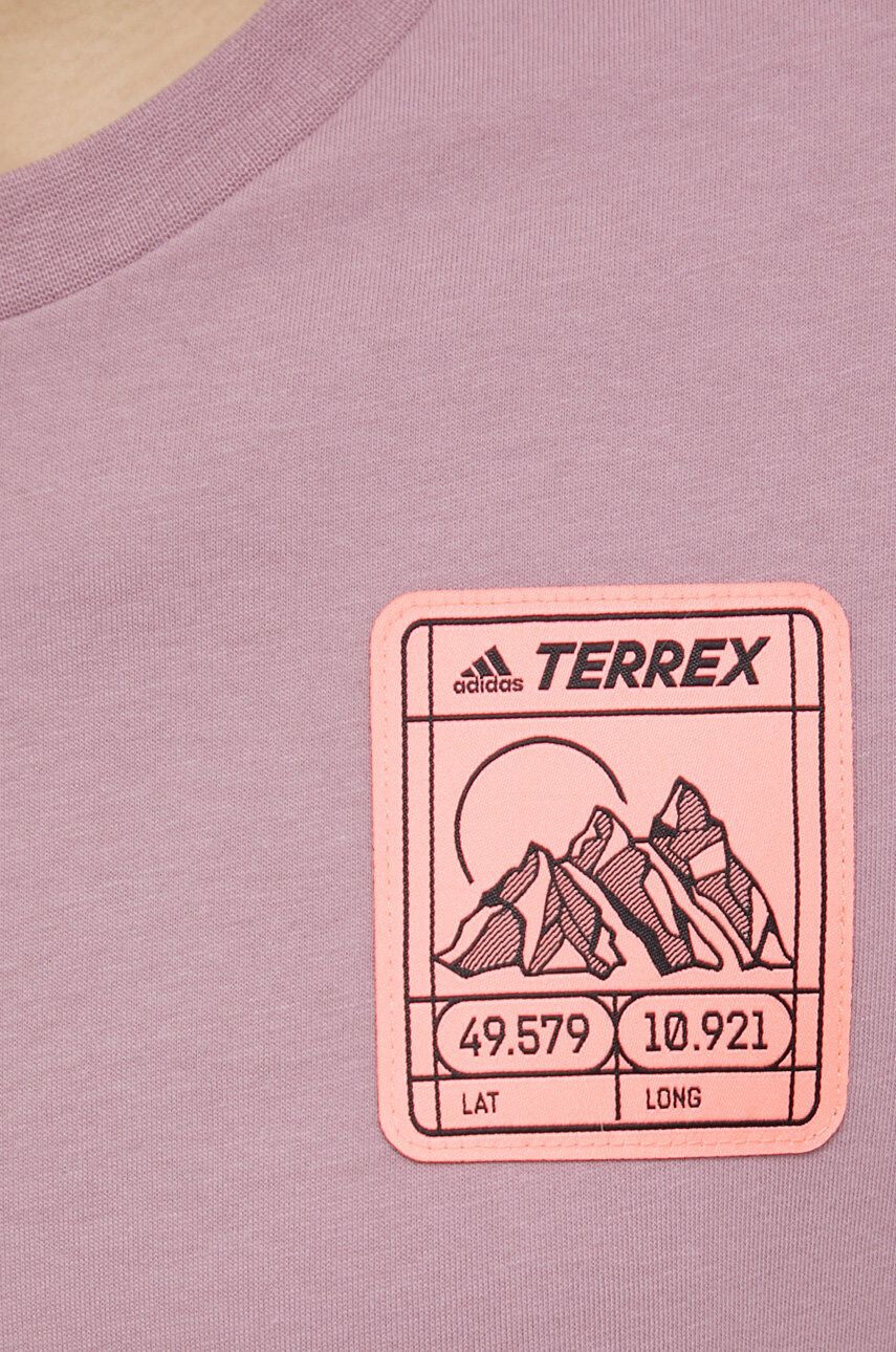 adidas TERREX tricou din bumbac Patch Mountain Graphic H50944 - Pled.ro