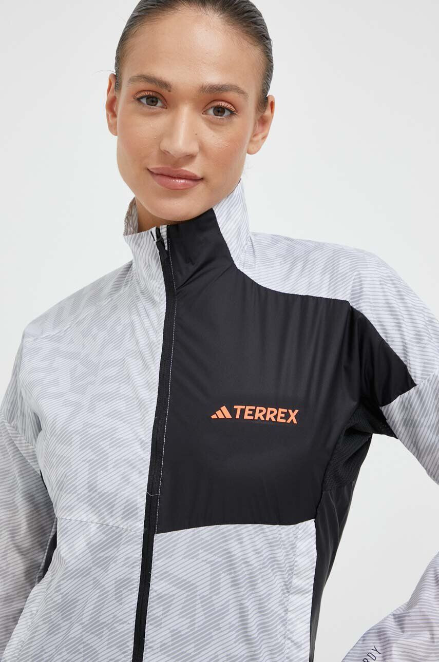 adidas TERREX windbreaker culoarea gri - Pled.ro