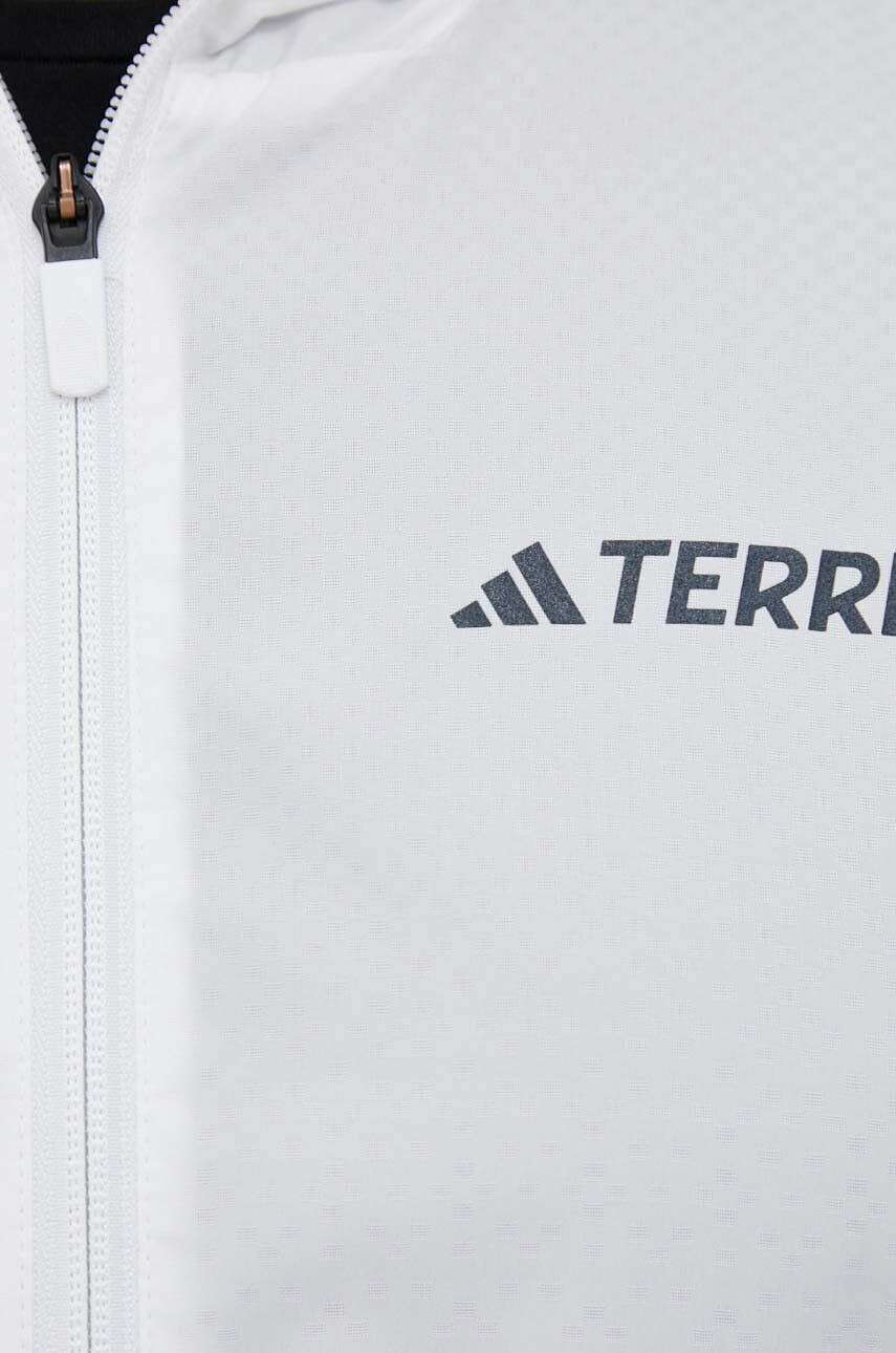 adidas TERREX windbreaker Xperior Windweave culoarea alb - Pled.ro