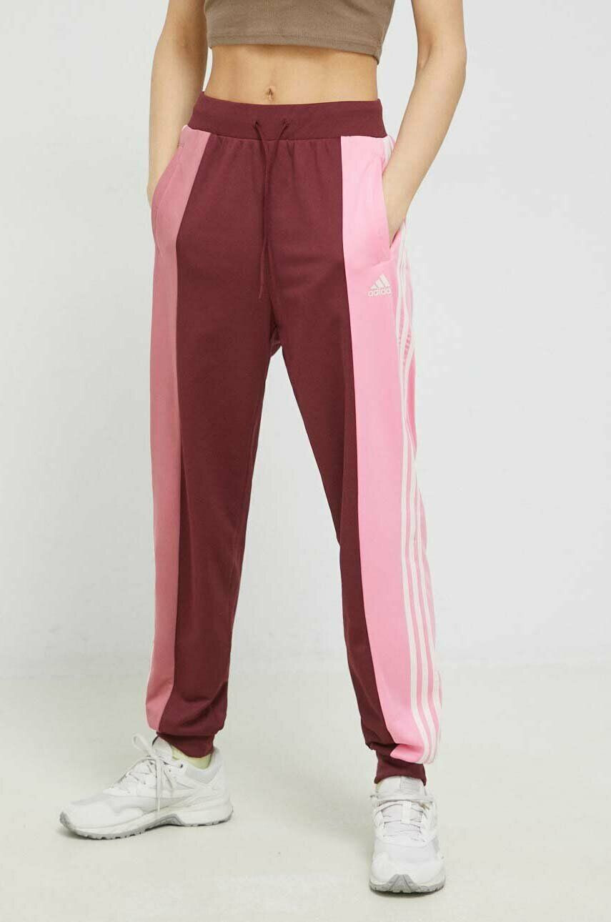 adidas trening femei culoarea bordo - Pled.ro